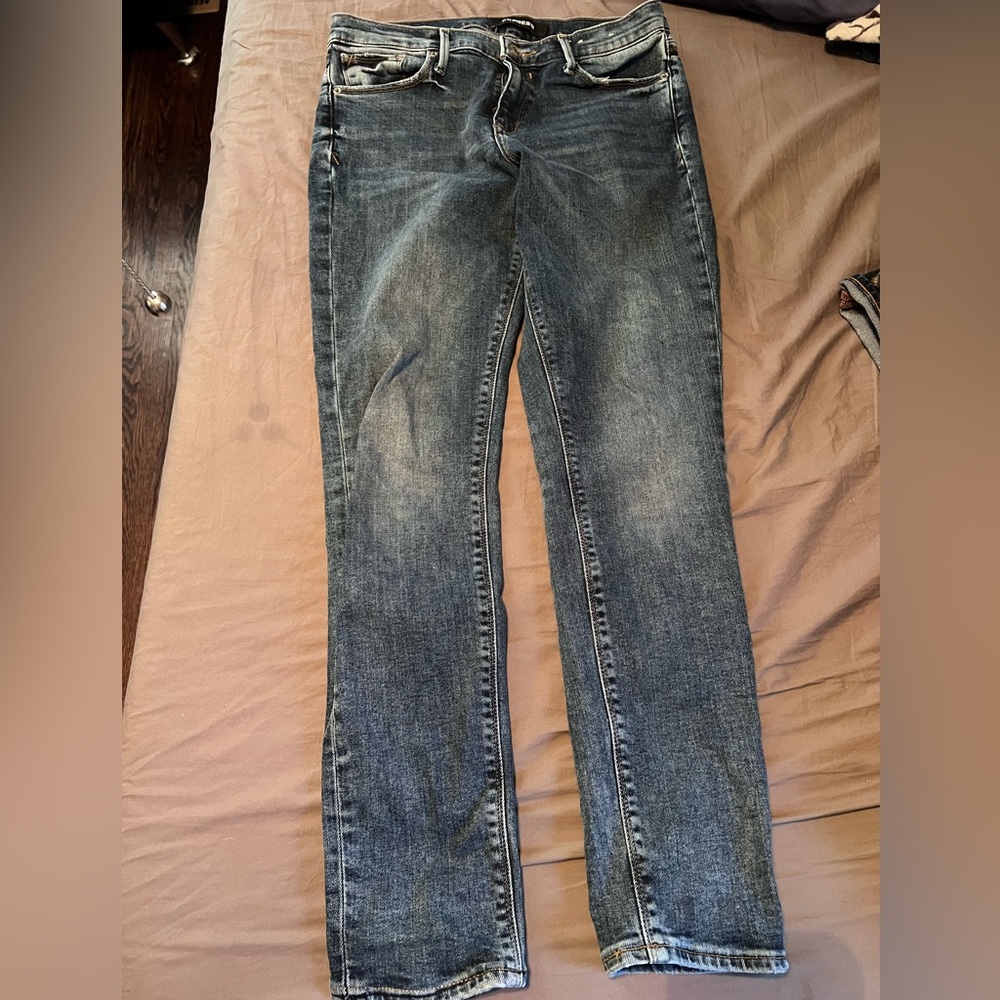 Express stretch jeans mid rise